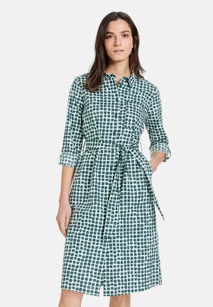 GEWEBE MIT KÄSTCHENMUSTER - Jersey dress - mint seaweed druck