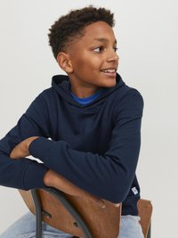 Jack & Jones Junior JJEBASIC JR - Felpa con cappuccio - navy blazer