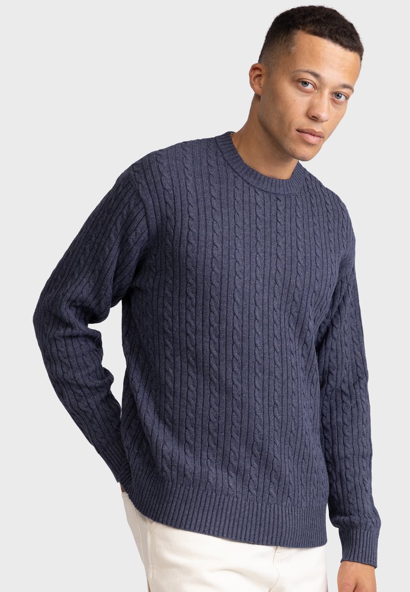 Redefined Rebel LIAM REGULAR FIT - Jersey de punto - dark blue