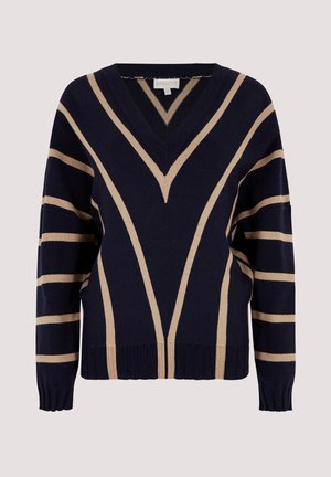 Apricot CHEVRON - Jersey de punto - navy
