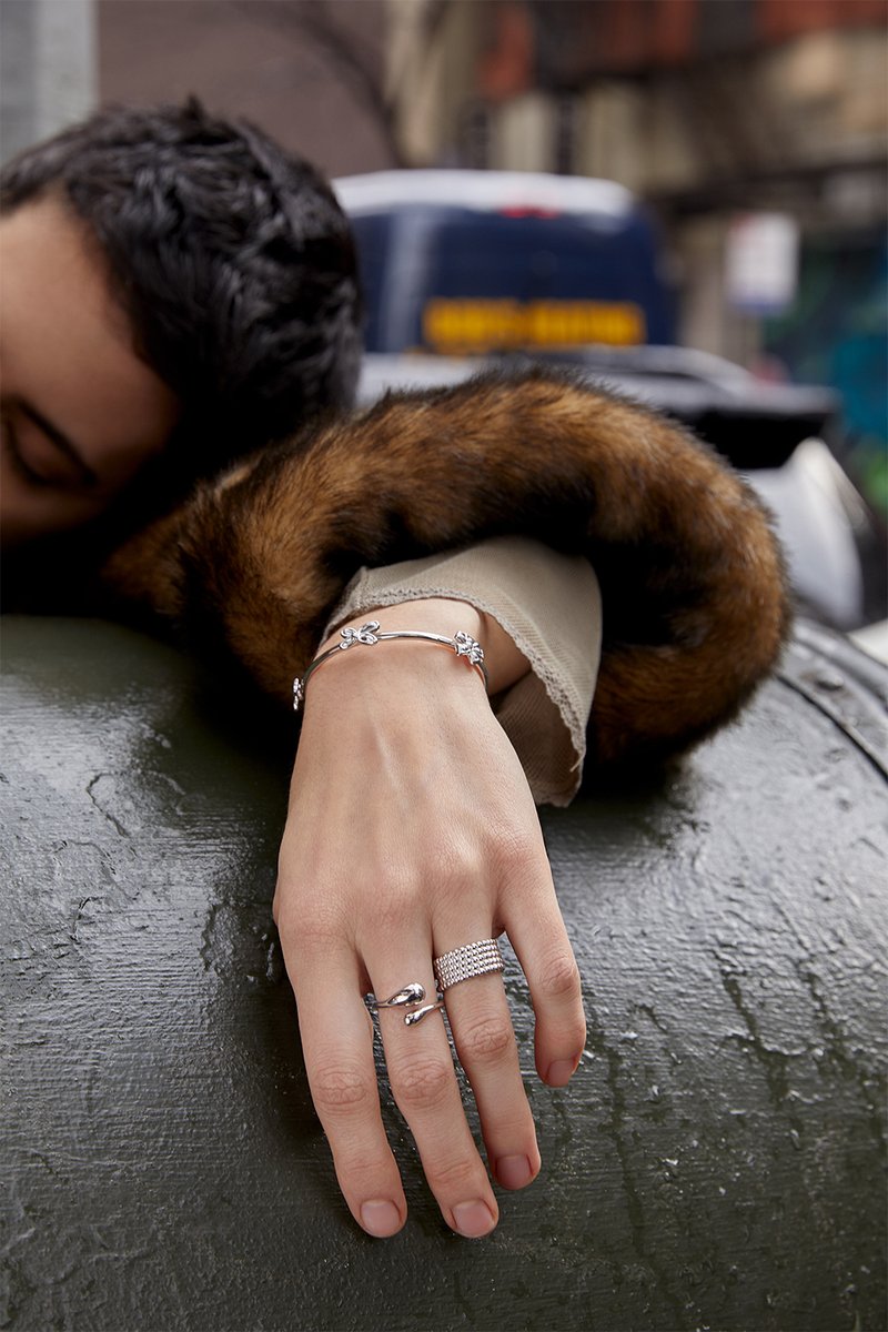 Avgvst - CONNECTING DROPS - Ring - silver-coloured, Vergrößern