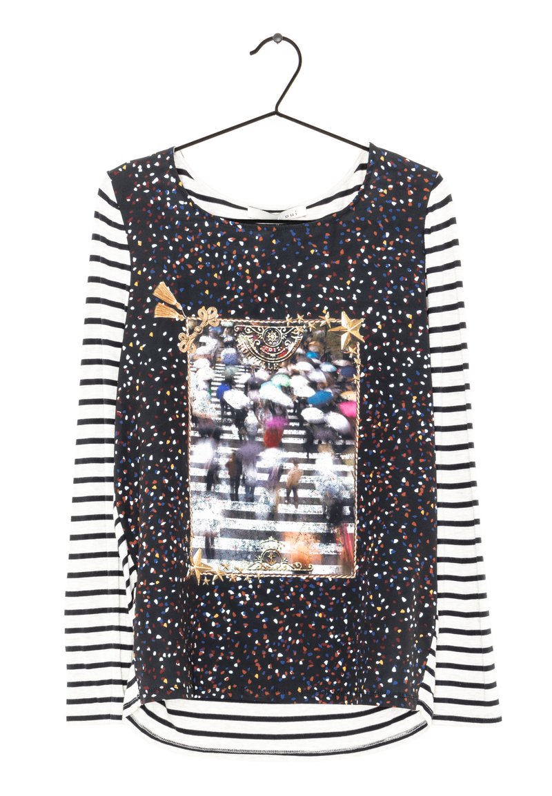 Oui Langarmshirt - multicolored