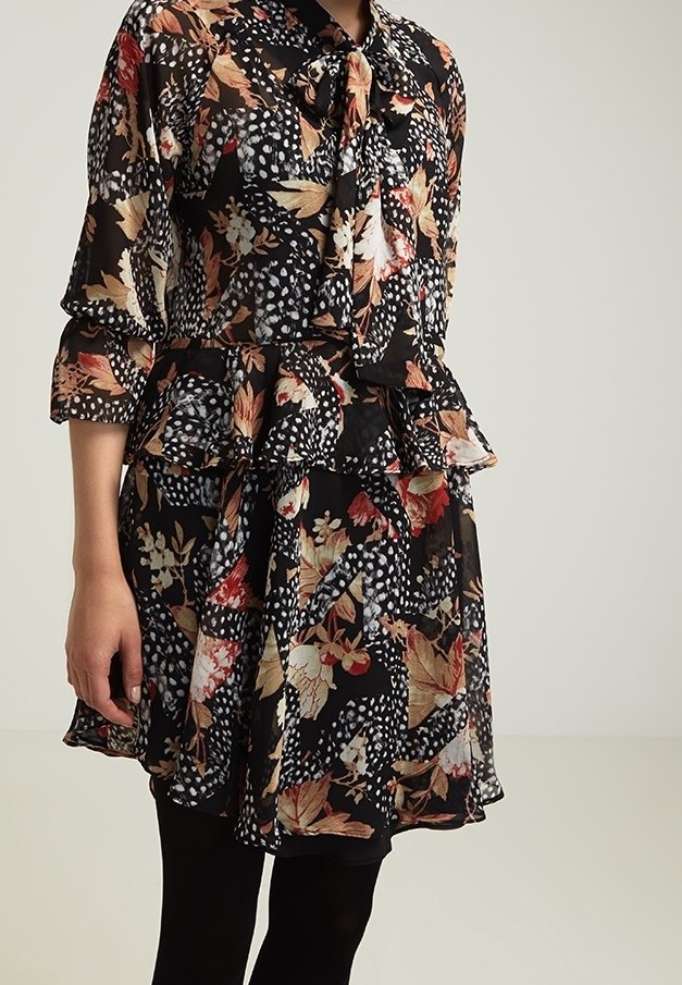 Topshop Abito a camicia - black