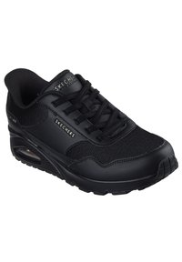 Skechers Trainers - black duraleather mesh