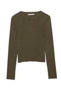 HENLEY - T-SHIRT - Longsleeve - khaki