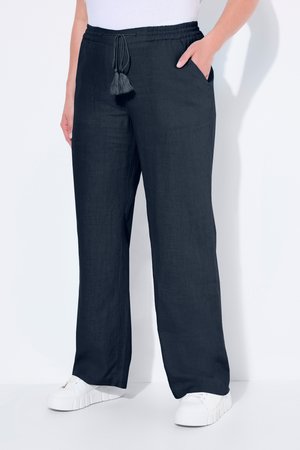 Ulla Popken, LINEN TROUSERS LONG - Spodnie materiałowe