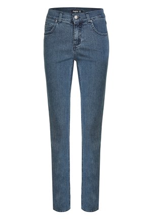 CICI' MIT DEZENTER WASCHUNG - Straight leg jeans - stone-blue denim