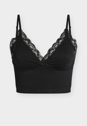 CARVICKY LACE SINGLET V-NECK ACC - Hemd - black