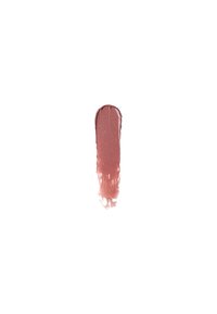 Matte Lippenstift Swatch in einer gedämpften Rosafarbe, glatte Textur mit einem leichten Glanz, in einer länglichen Form auf einem weißen Hintergrund aufgetragen.