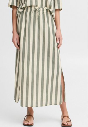 Fransa FRMADDIE - A-line skirt - agave green mix