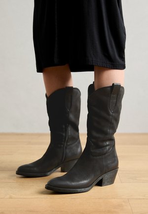 Bottes de cowboy / motard - black