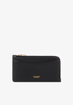 COACH NEW YORK ZIP CARD CASE - Carteira - black
