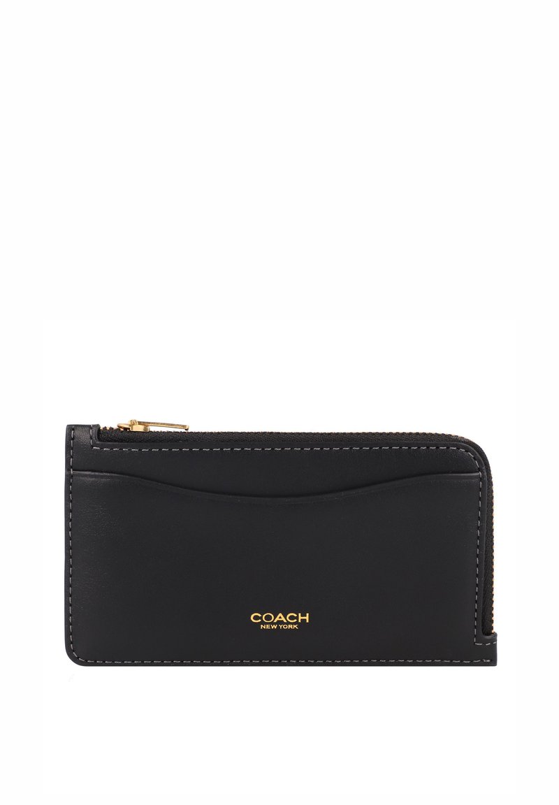 COACH NEW YORK ZIP CARD CASE - Piniginė - black
