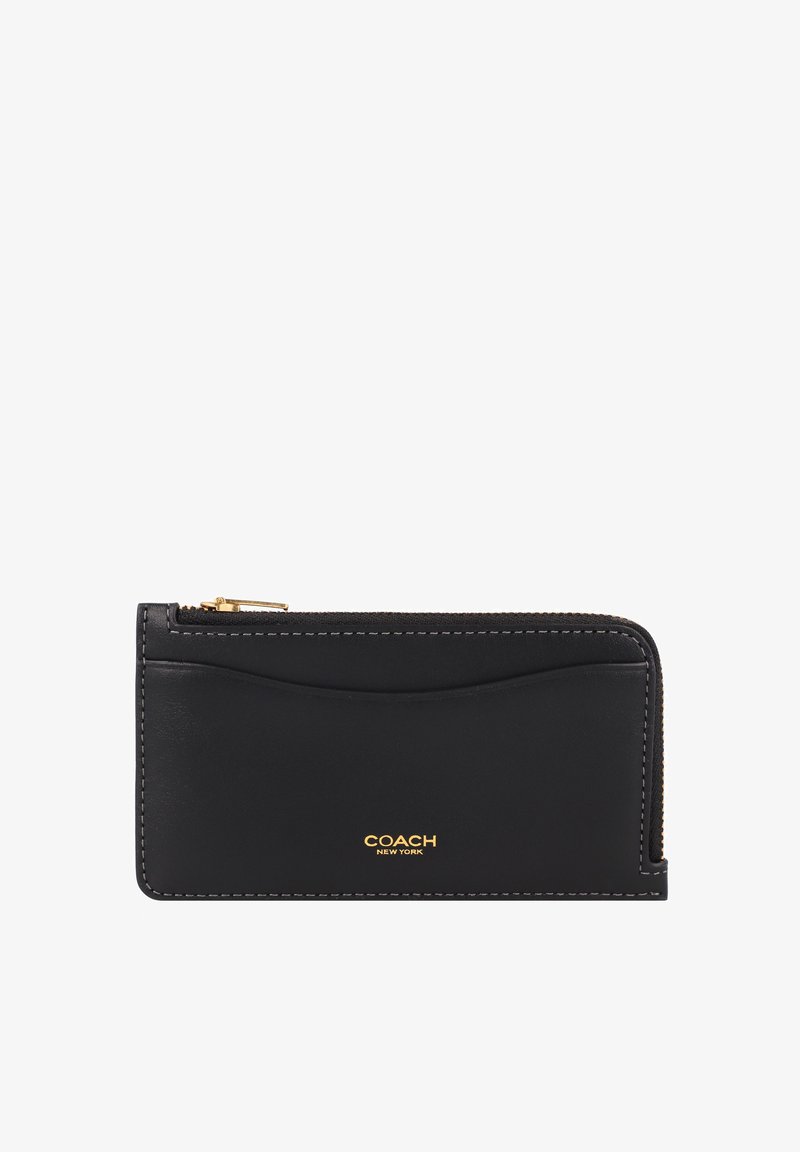 COACH NEW YORK ZIP CARD CASE - Portafoglio - black