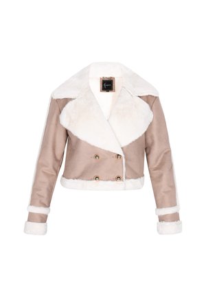 faina, Veste en similicuir - taupe