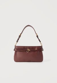 Neizbrano, burgundy wine/antique gold-coloured