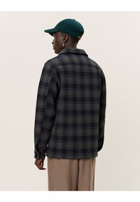 Les Deux JASON OVERSHIRT 2.0 - Ing - charcoal/dark navy