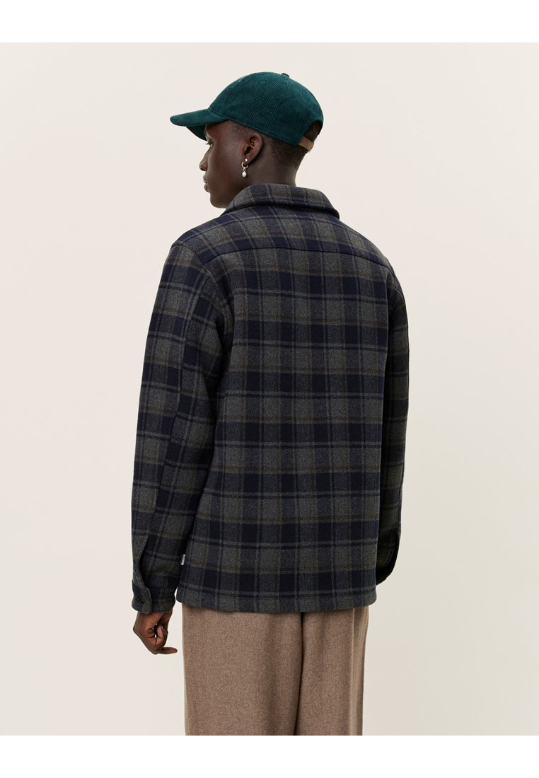 Les Deux JASON OVERSHIRT 2.0 - Ing - charcoal/dark navy