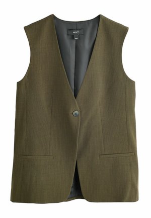 REGULAR FIT - CROSSHATCH SLEEVELESS  - Weste - khaki green