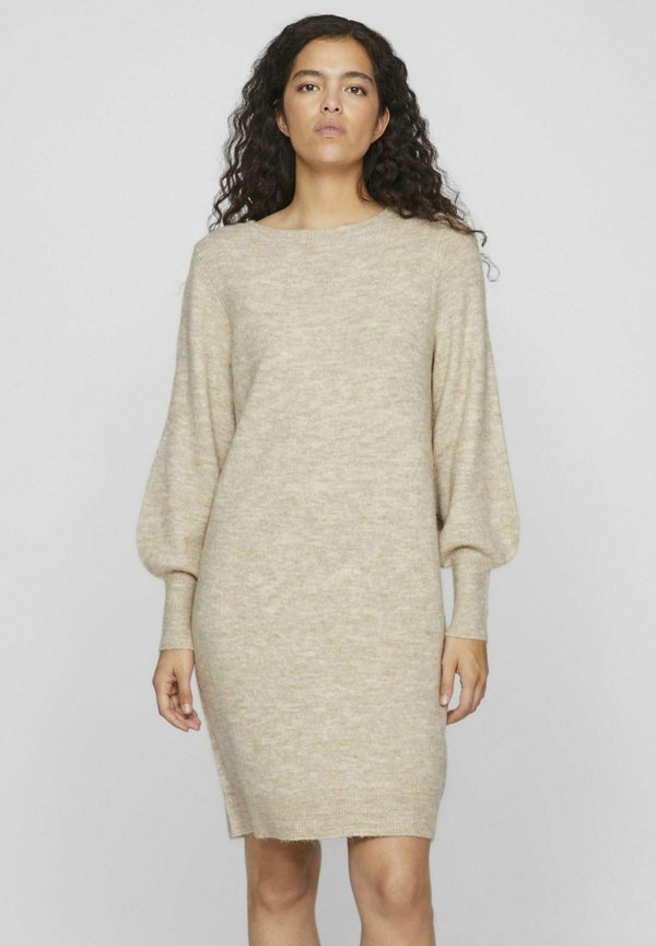 Strickkleid - natural melange