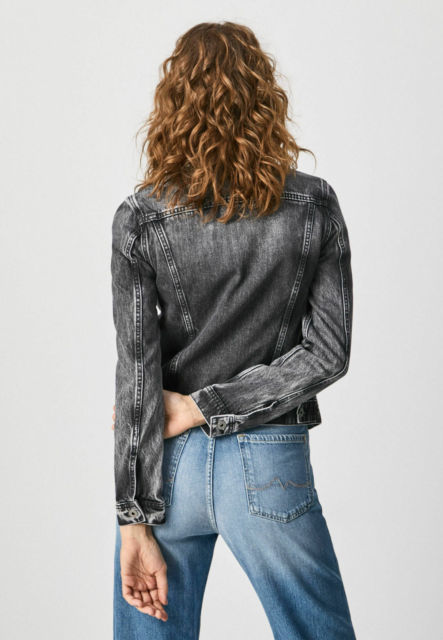 Pepe Jeans THRIFT - Giacca di jeans - denim/nero denim - Zalando.it