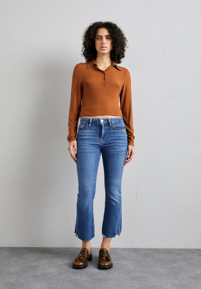 FRAME CROP MINI - Jeans straight leg - blue denim
