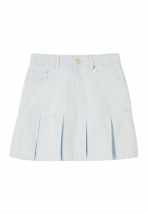 Claudie Pierlot SALAMANDRE - Falda acampanada - denim very light blue
