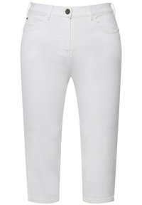 CORSAIRE SARAH 5 POCHES AVEC BAS DE JAMBE FENDU - Short en jean - white denim