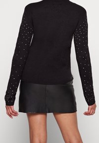 Pieces Strickpullover - black