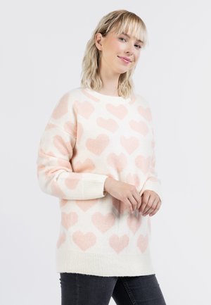 Neule - wollweiss rosa