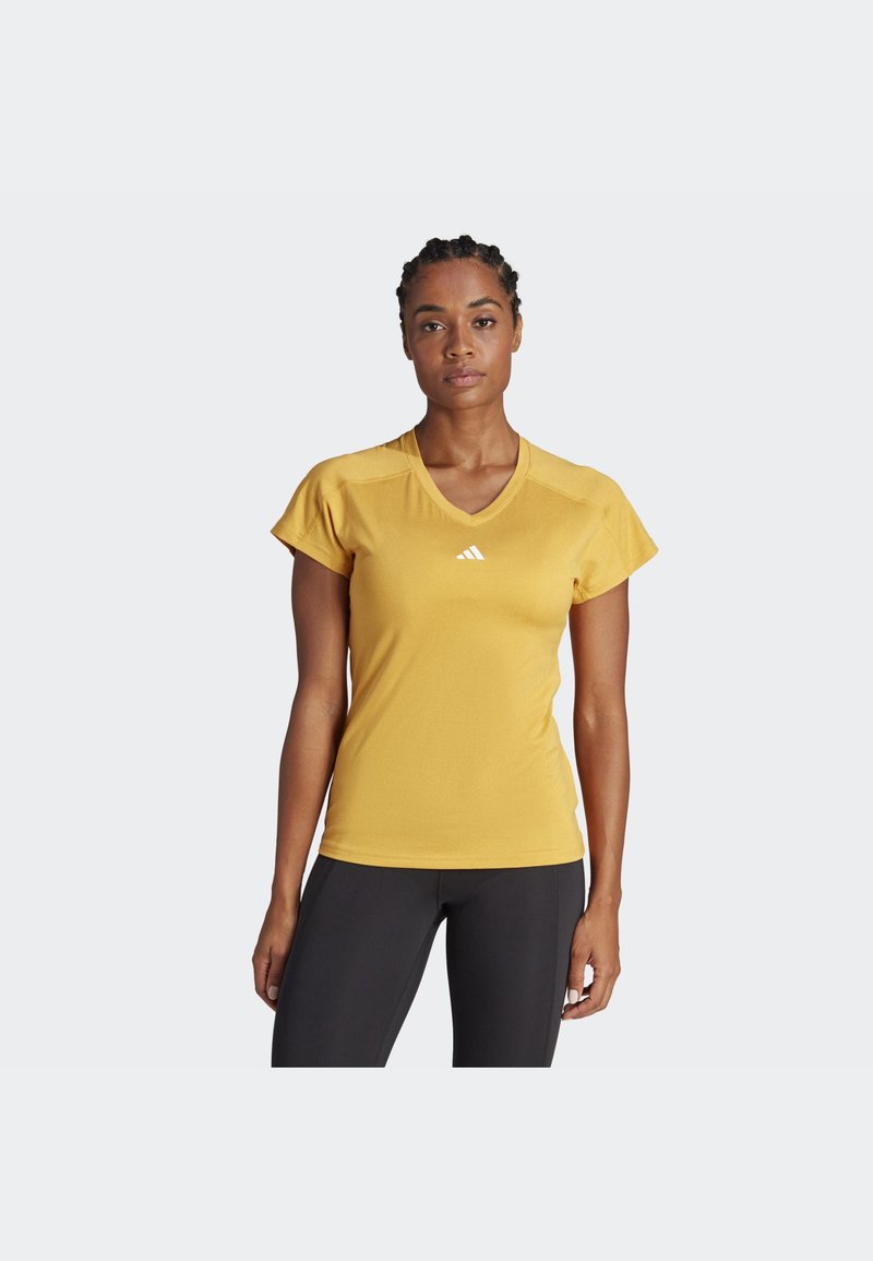 adidas Performance Sport T-shirt - preloved yellow