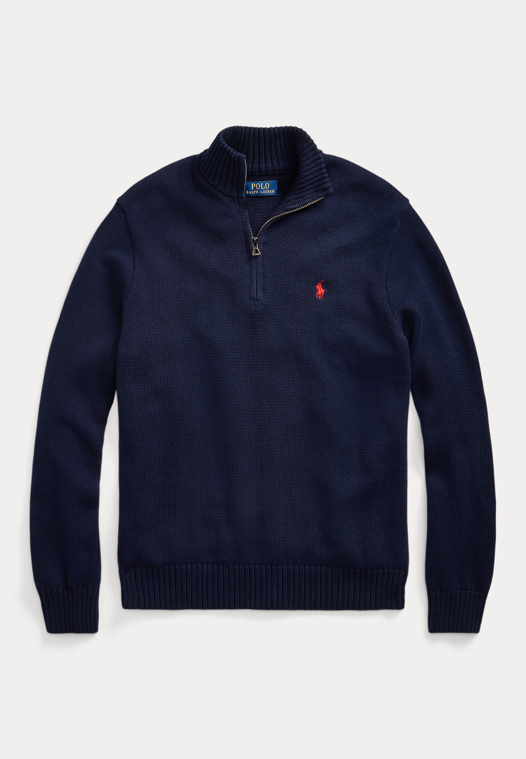Polo Ralph Lauren COTTON QUARTER-ZIP MOCKNECK SWEATER - Pulover