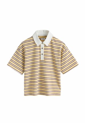 REGULAR FIT - SHORT SLEEVE RUGBY TOP  . - Poloshirt - yellow stripe