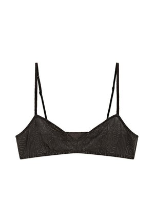 Massimo Dutti, TOP WITH EMBROIDERED DETAIL - Bustier - dark grey