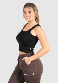 Smilodox CROP MYRANA - Top - schwarz