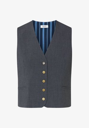 LIU JO, LIU JO FLANNEL WAISTCOAT - Veste sans manches - dark grey