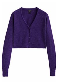 Massimo Dutti Neuletakki - dark purple