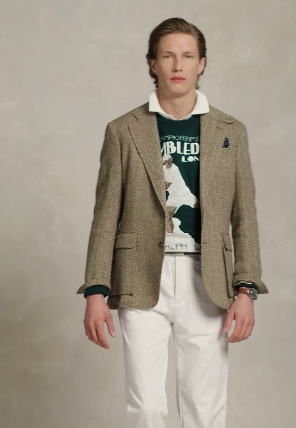 WIMBLEDON CASHMERE COTTON SWEATER UNISEX - Jumper - moss agate multi2