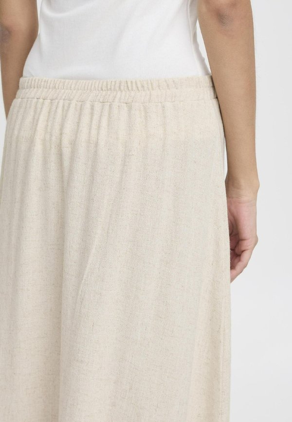 BYFILINEN - A-line skirt - nature linen2
