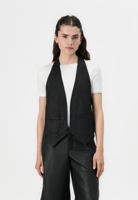 Replay COATED VEST - Vest - black