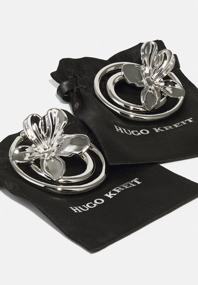 HUGO KREIT FLORAL TWIST  - Pendientes - silver-coloured