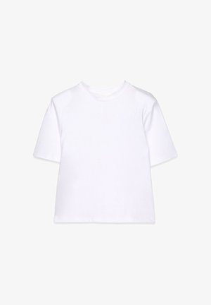 NA-KD, SHOULDERPAD - Lihtne T-särk - white