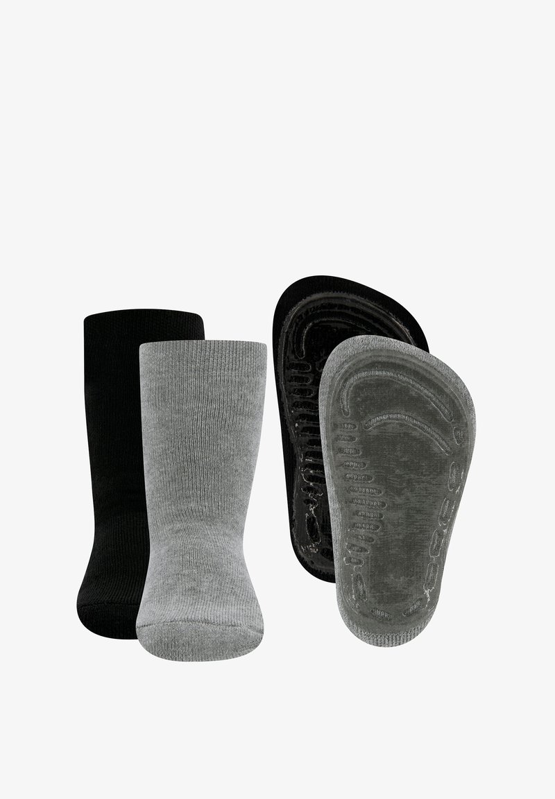 Ewers STOPPER 2ER-SET UNI - Socken - schwarz grau