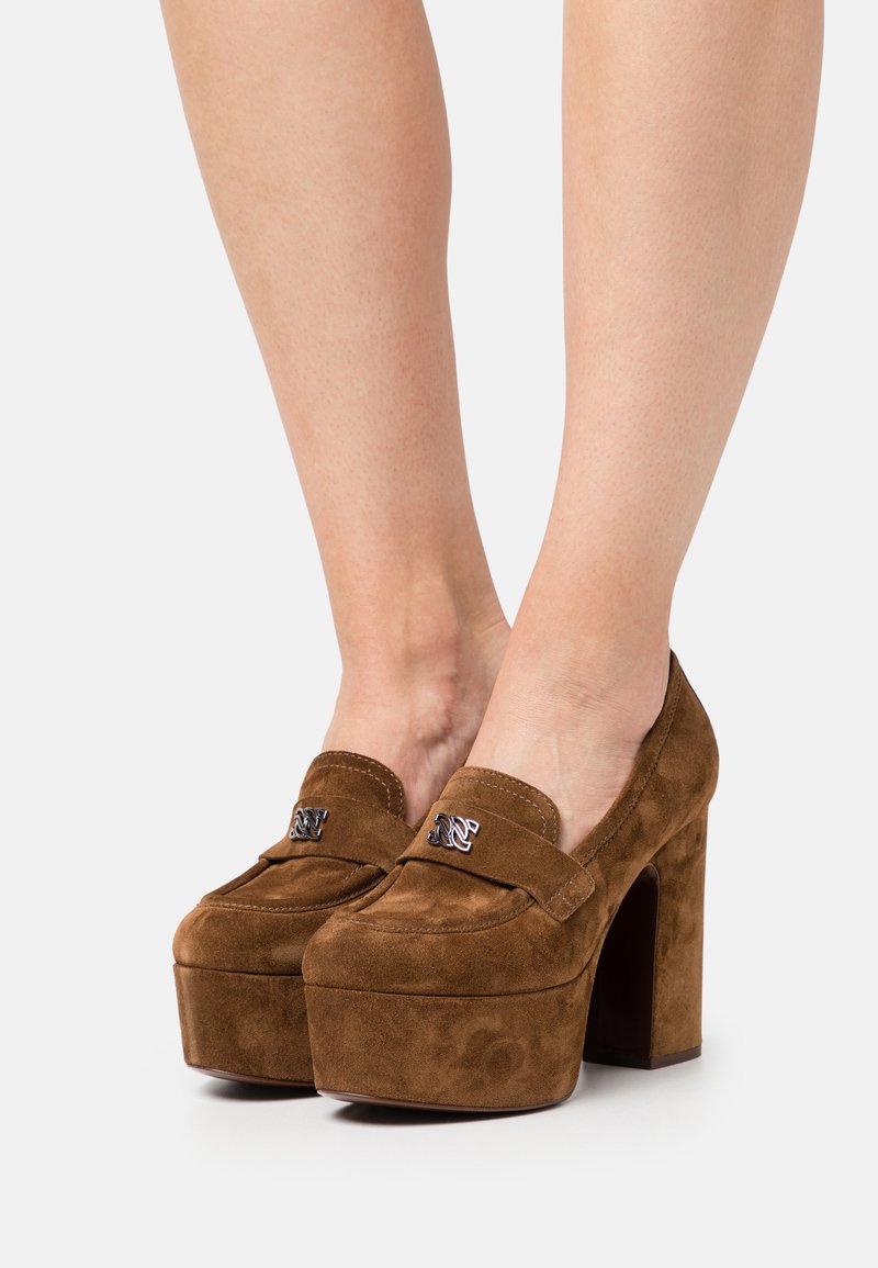 Casadei ISA Platform heels brown Zalando.co.uk
