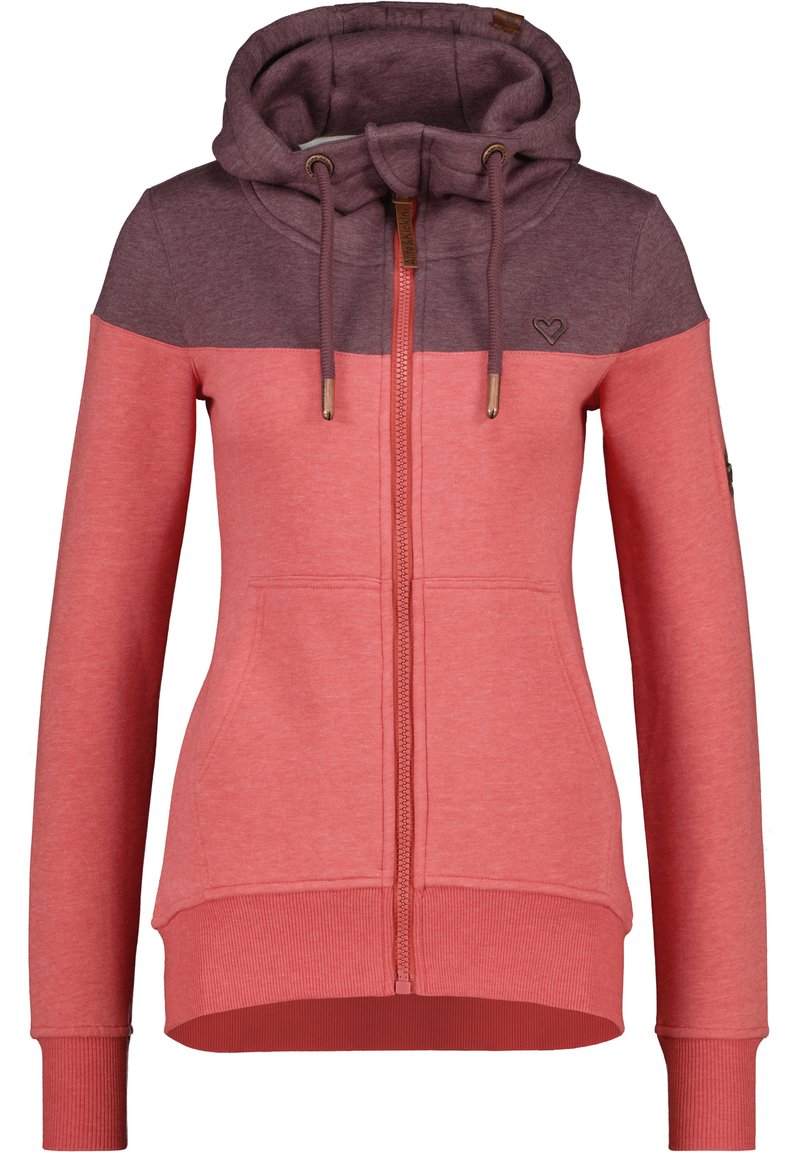 Bluză de molton cu fermoar