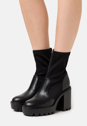 Even&Odd Bottines à talons hauts - black