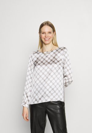 More & More PRINTED BLOUSE - Μπλούζα με μακριά μανίκια - new grey