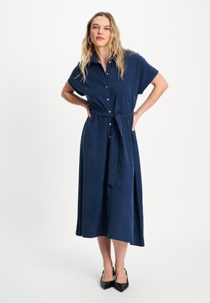 POM Amsterdam, DRESS - LUNA ETERNAL BLUE - Blousejurk - blue