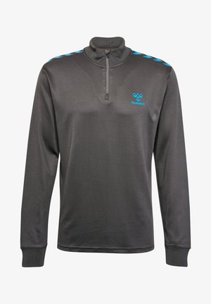 Hummel, HMLSTALTIC POLY HALF ZIP L/S - Sweatshirt - magnet