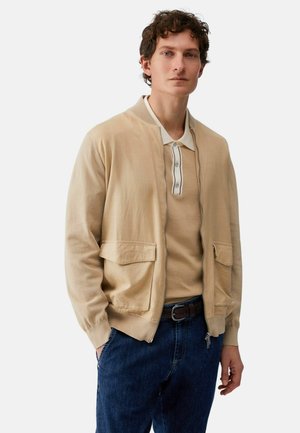 LIU JO, CARDIGAN CON ZIP E TASCHE - Giubbotto Bomber - white pepper